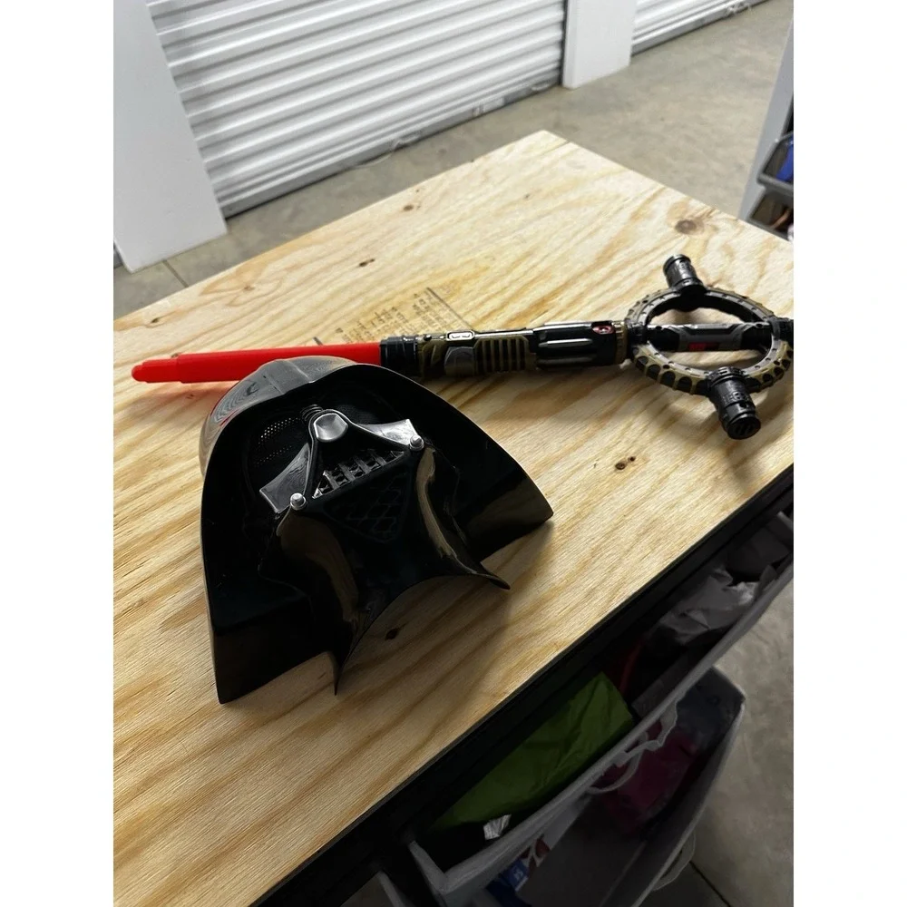 Star Wars Darth Vader‎ Mask + Red Inquisitor Bladebuilders Lightsaber –Works